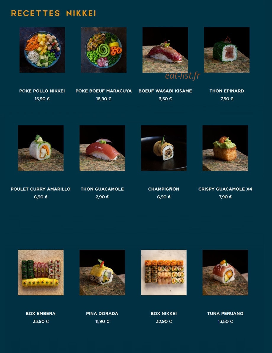 NKI sushi — carte page 3