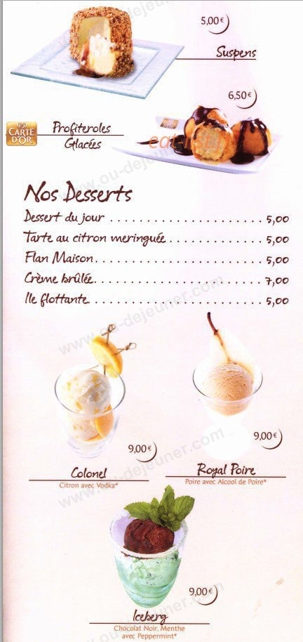 O'Cigale — carte page 2