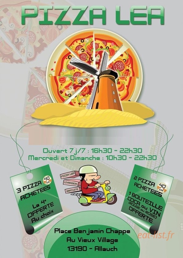 Pizza Léa — carte page 1