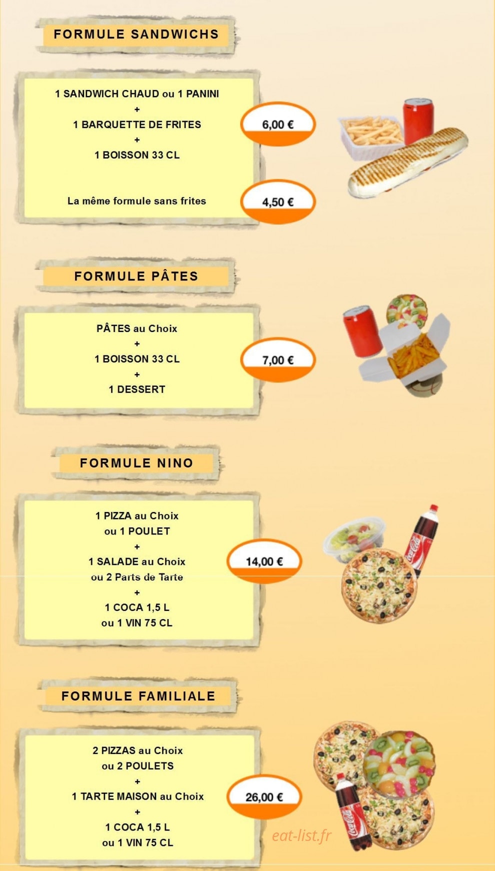 Pizza Nino — carte page 12