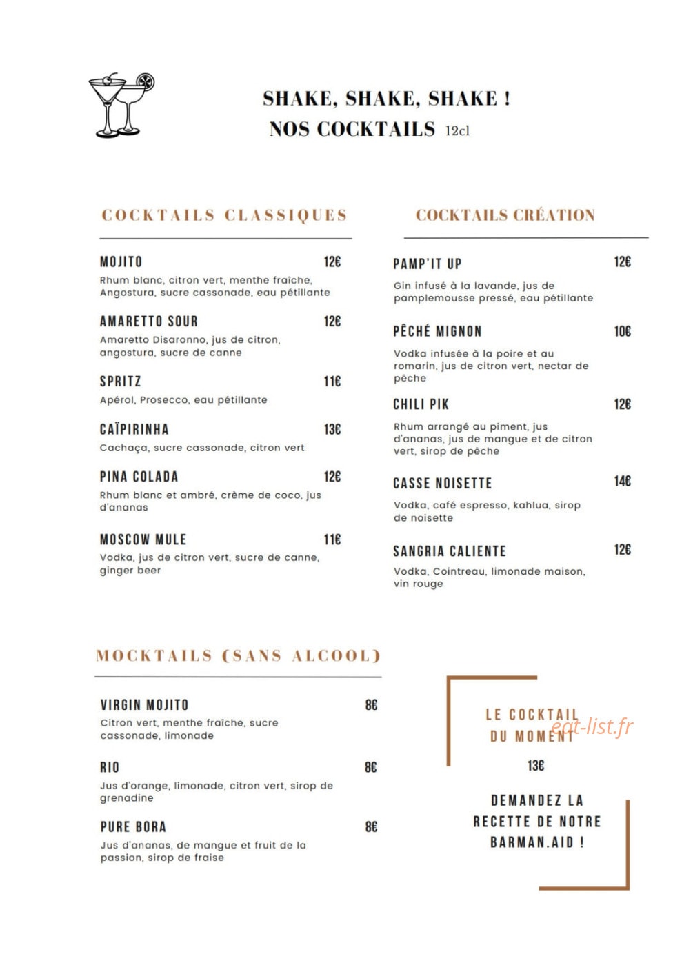 Pure Braise — carte page 5