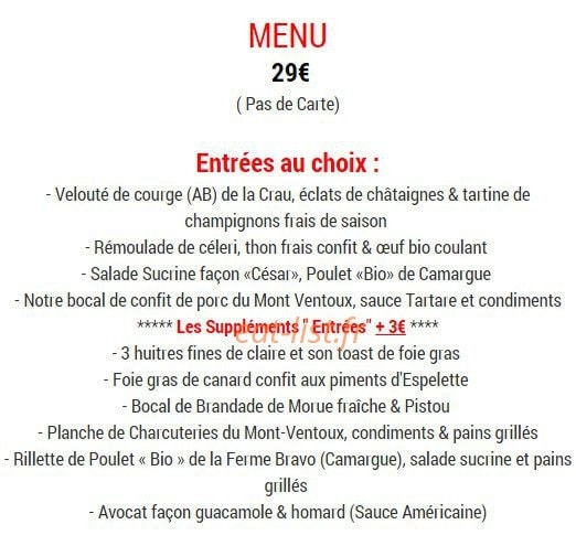 A Côté — carte page 1