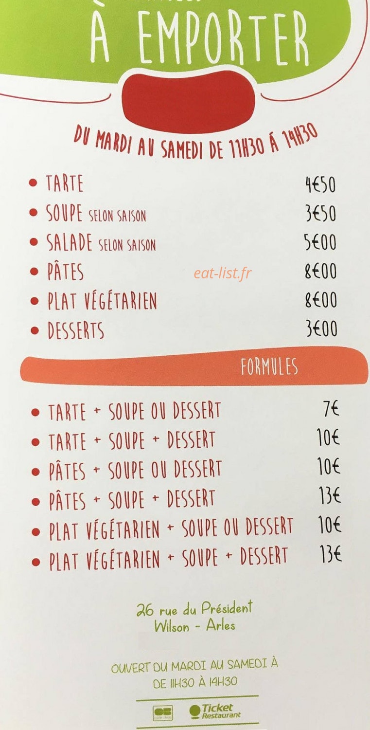 Art & Gourmandise — carte page 2