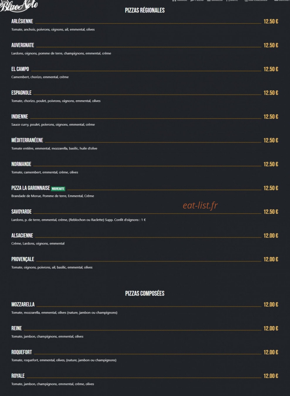 Blue note n'Roll — carte page 1