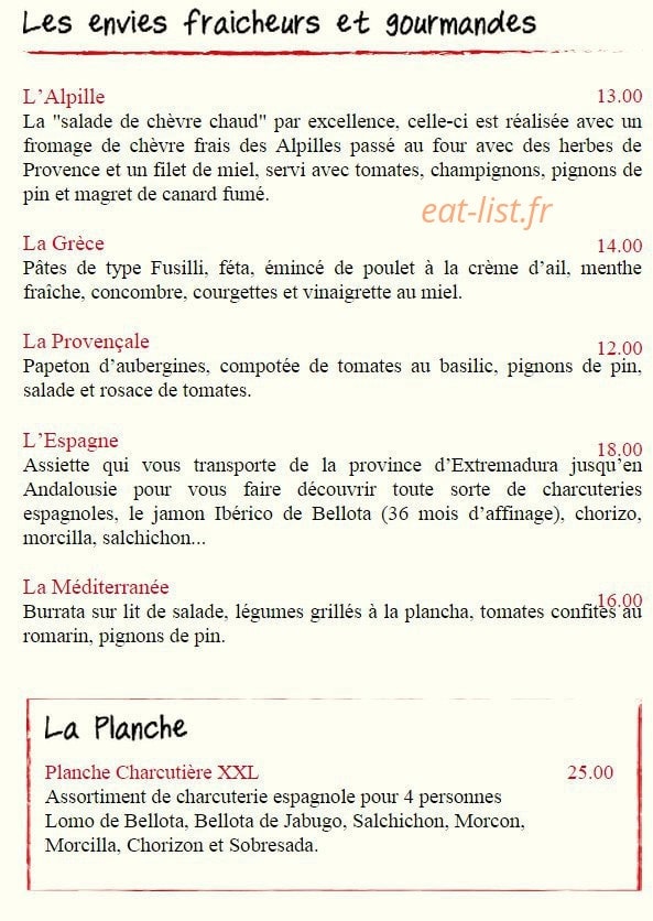 Bodeguita — carte page 3