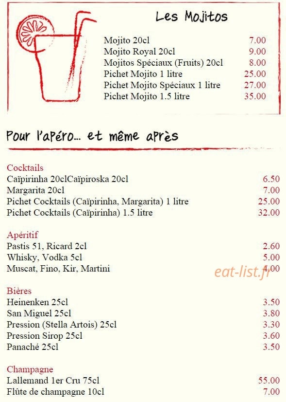 Bodeguita — carte page 5