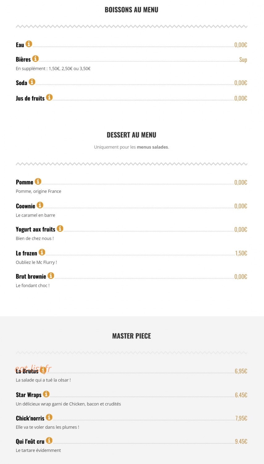 Brut Butcher — carte page 6