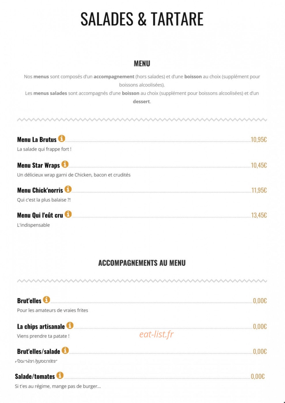 Brut Butcher — carte page 5