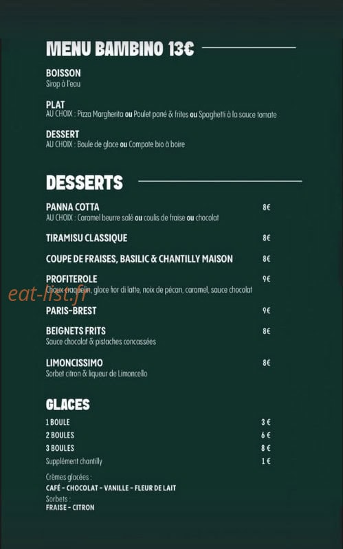 Café Bellini — carte page 5
