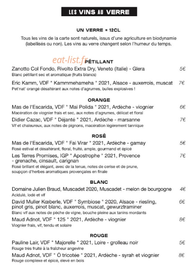 Café de la Paix — carte page 4