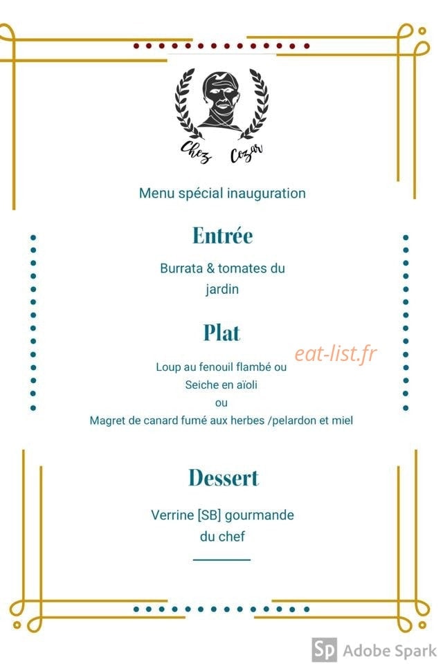 Chez Cezar — carte page 2