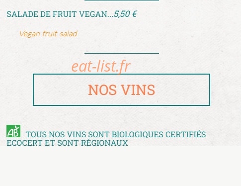 Chez Félix — carte page 9