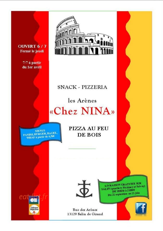 Chez Nina — carte page 1