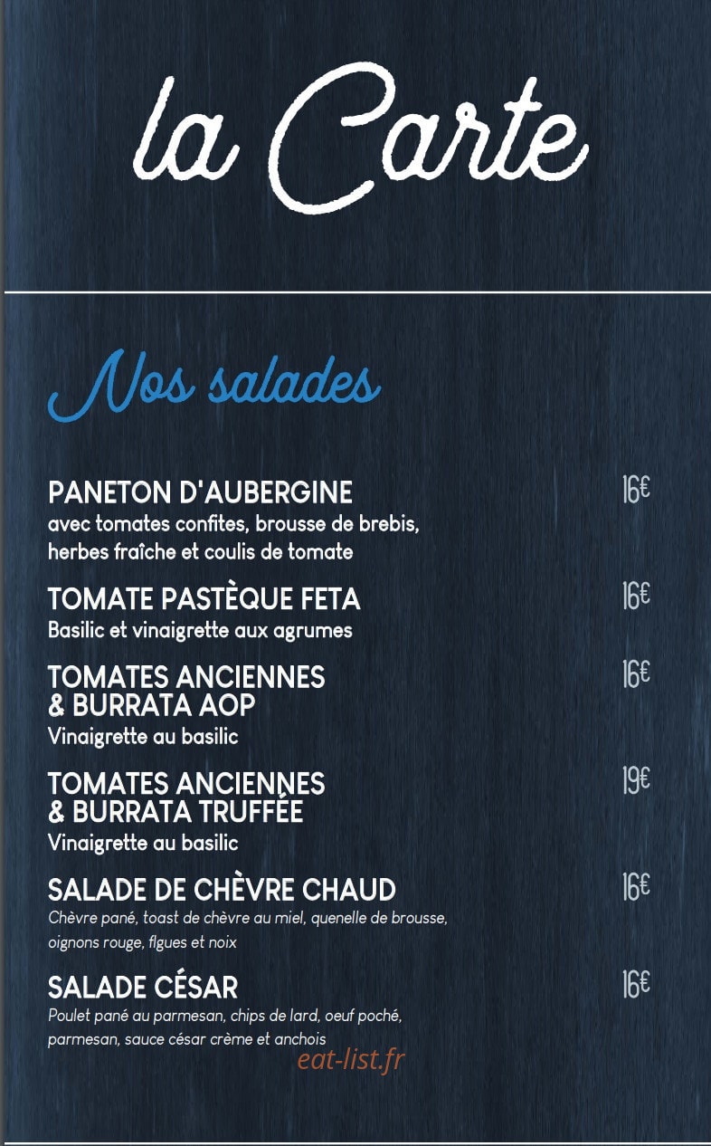 Cuit Cuit — carte page 1