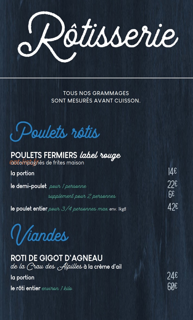Cuit Cuit — carte page 4