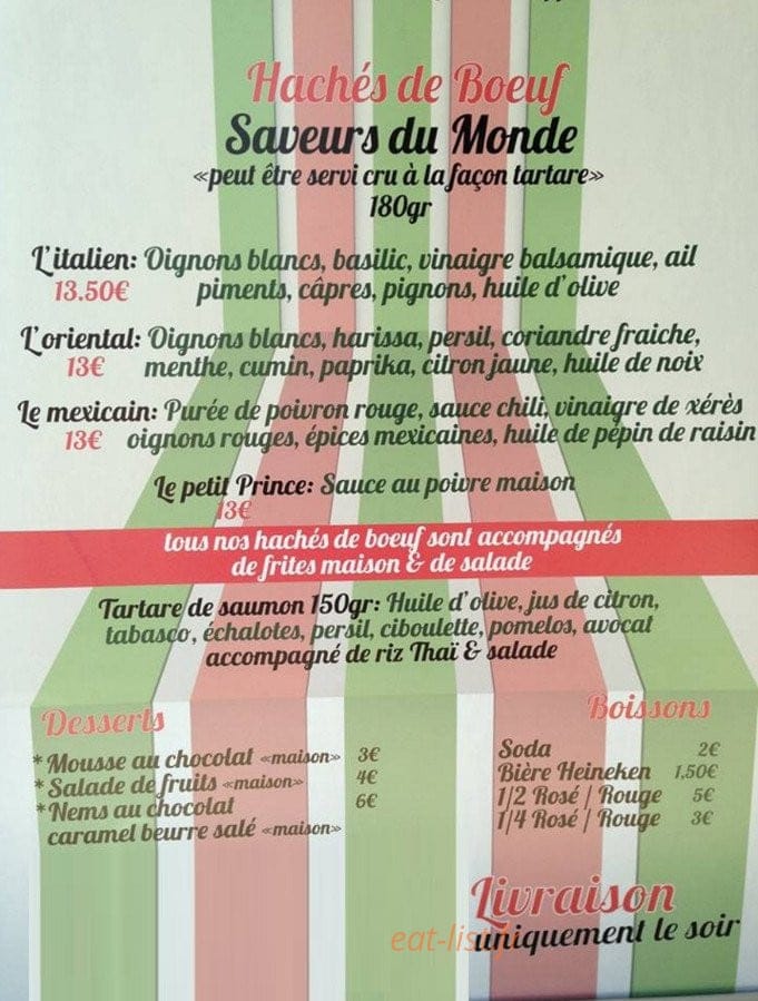 Dada pizza — carte page 2