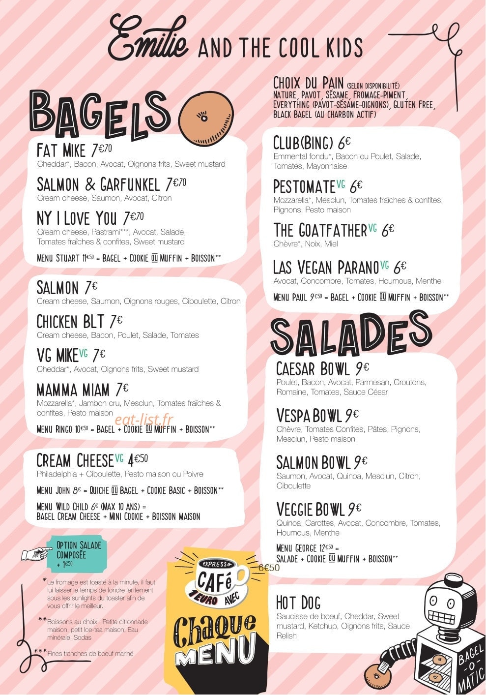 Emilie's — carte page 2