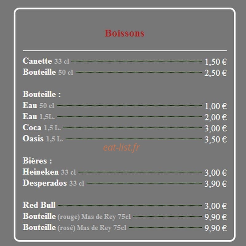 Home pizza — carte page 7