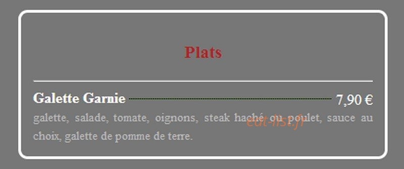 Home pizza — carte page 8