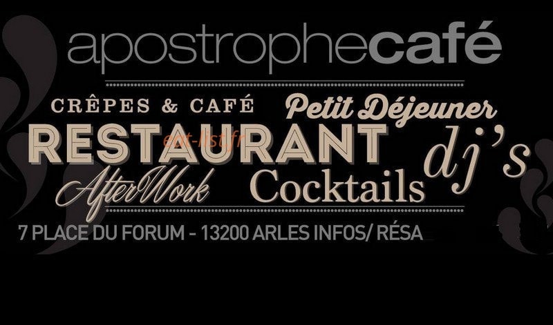 L'apostrophe café — carte page 1
