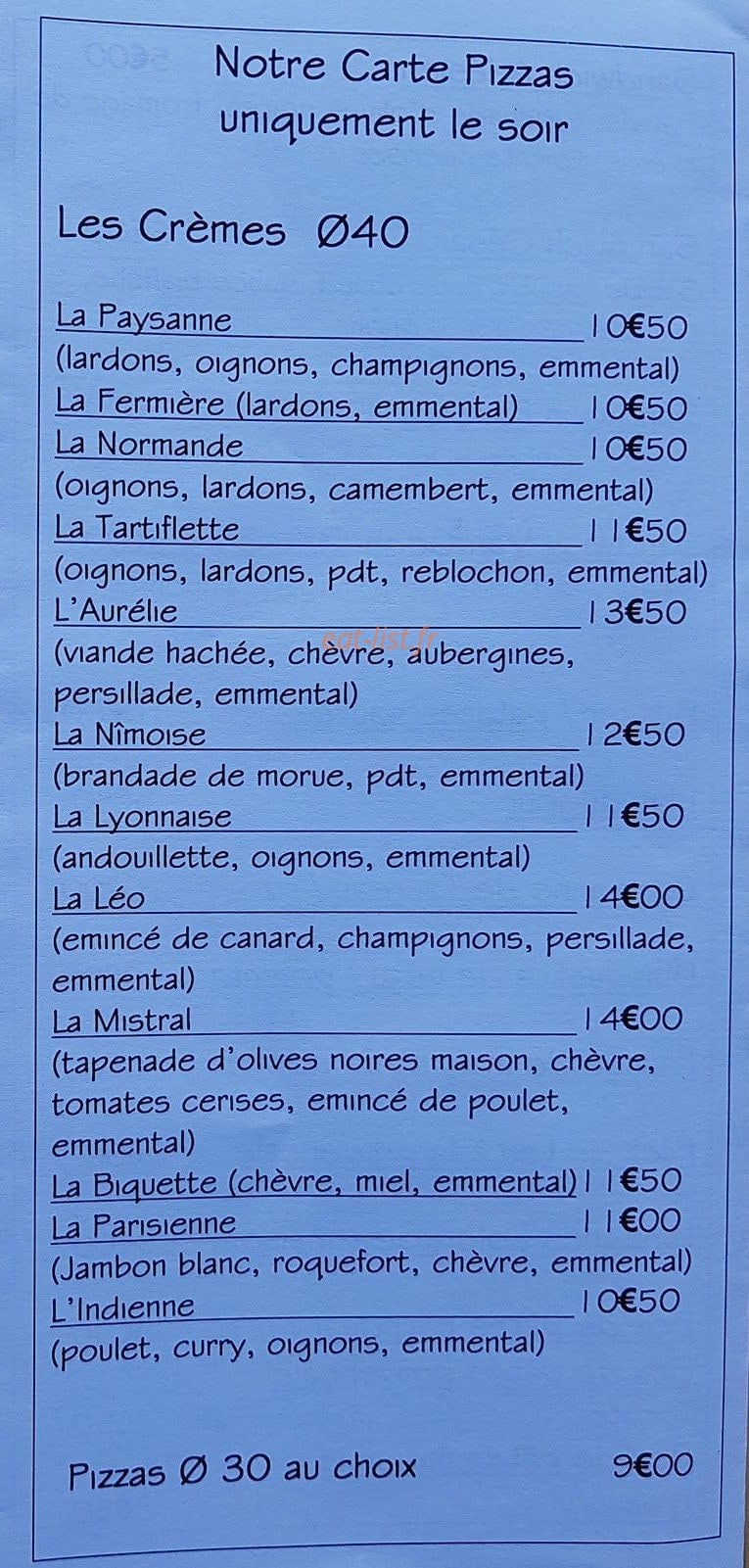 L'ô à la bouche — carte page 3