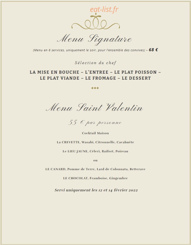 L'Oriel — carte page 2