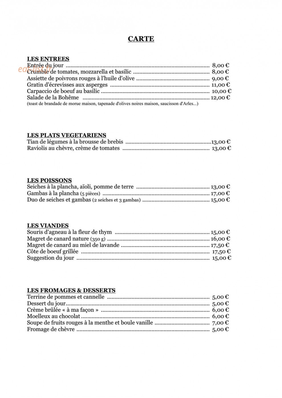 La bohème — carte page 3