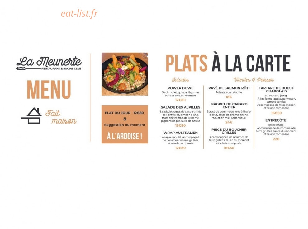 La Meunerie — carte page 1