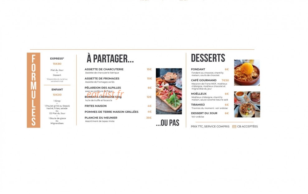 La Meunerie — carte page 2
