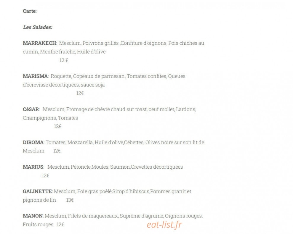 La Mule Blanche — carte page 1