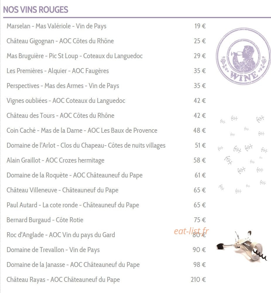 La Telline — carte page 2