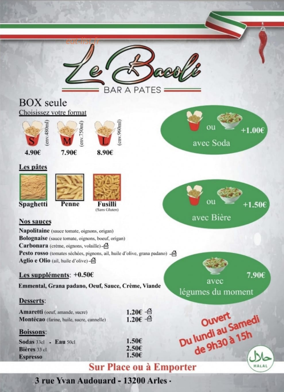 Le Bacoli — carte page 1