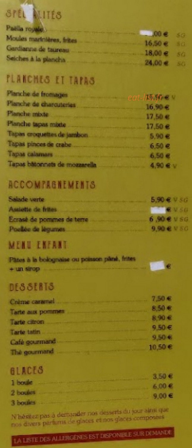 Le Café Van Gogh — carte page 2