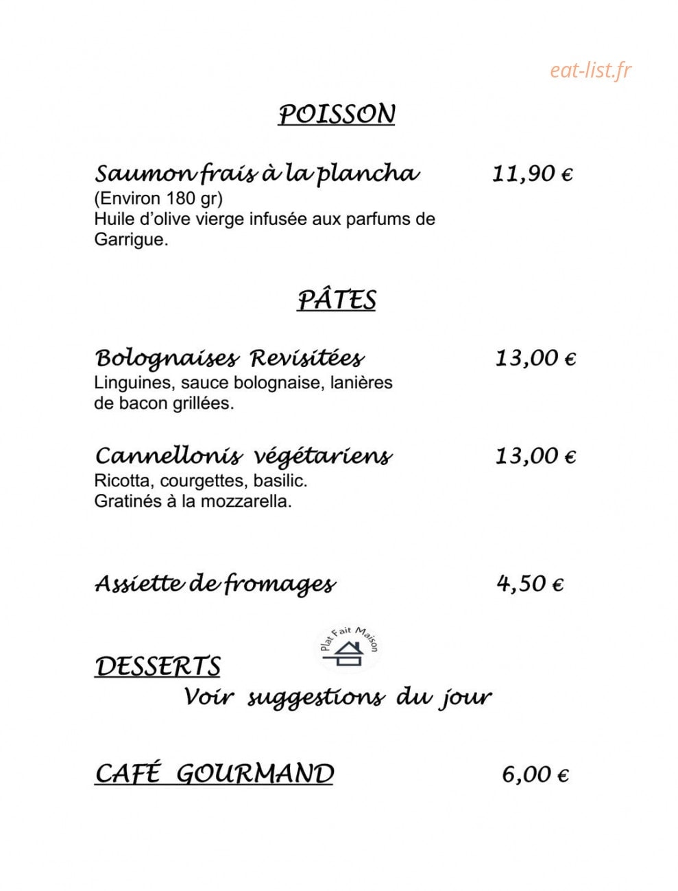 Le killian's — carte page 10