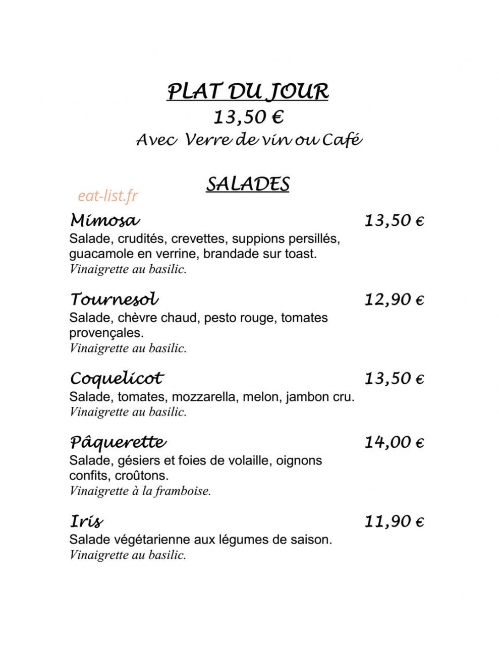 Le killian's — carte page 6
