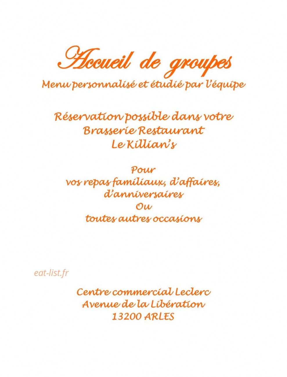 Le killian's — carte page 12