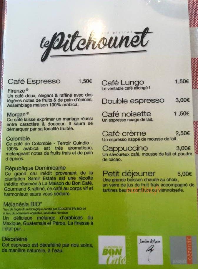 Le pitchounet — carte page 2
