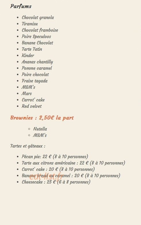 Le Prêt A Croquer — carte page 6