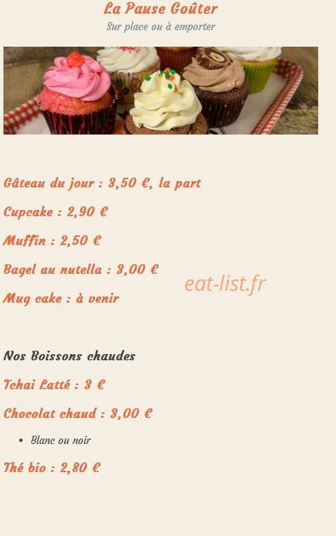 Le Prêt A Croquer — carte page 2