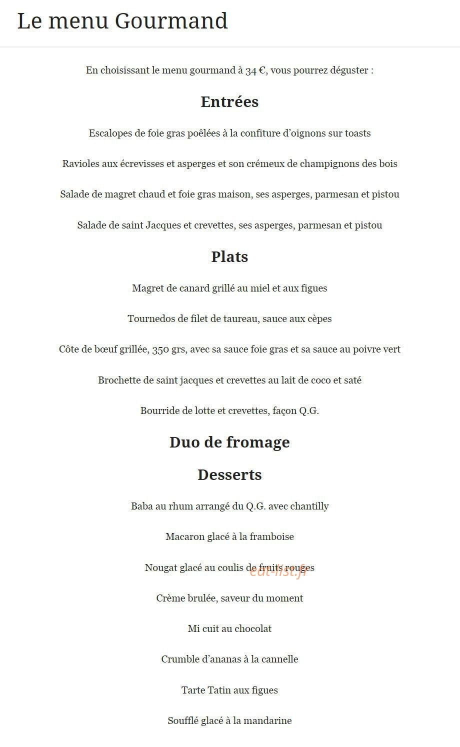 Le Q.G — carte page 5