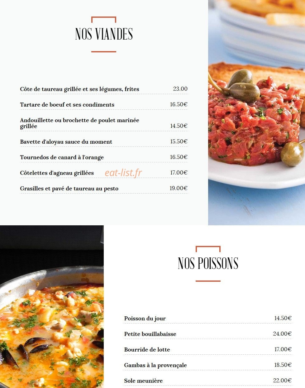 Le Saint Pierre — carte page 2