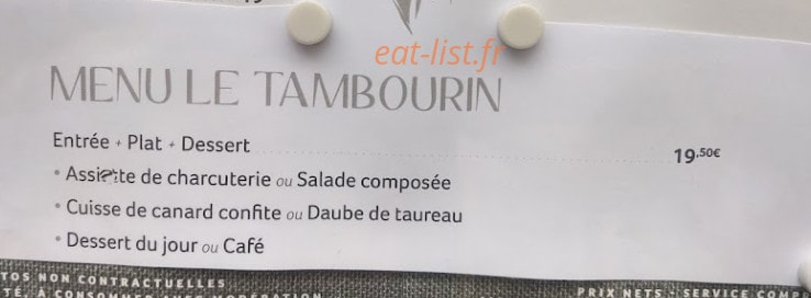 Le Tambourin — carte page 4
