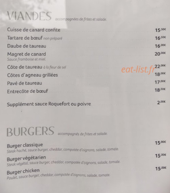 Le Tambourin — carte page 2