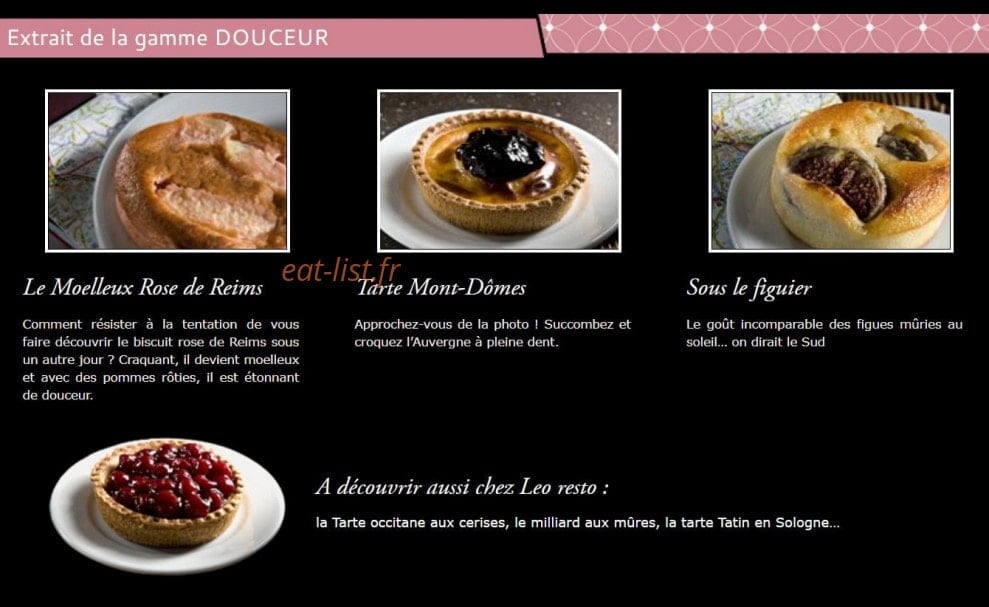 Leo Resto — carte page 4