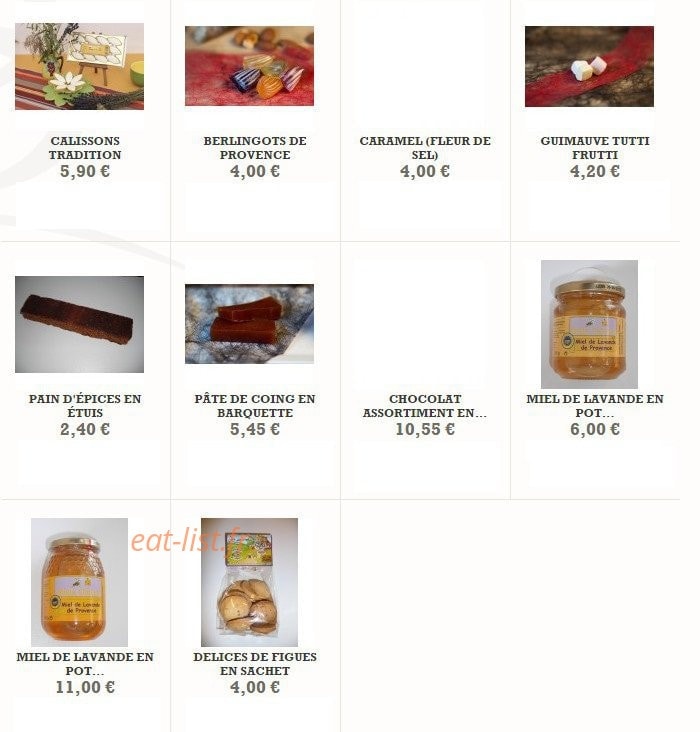 Les délice de mon enfance — carte page 4