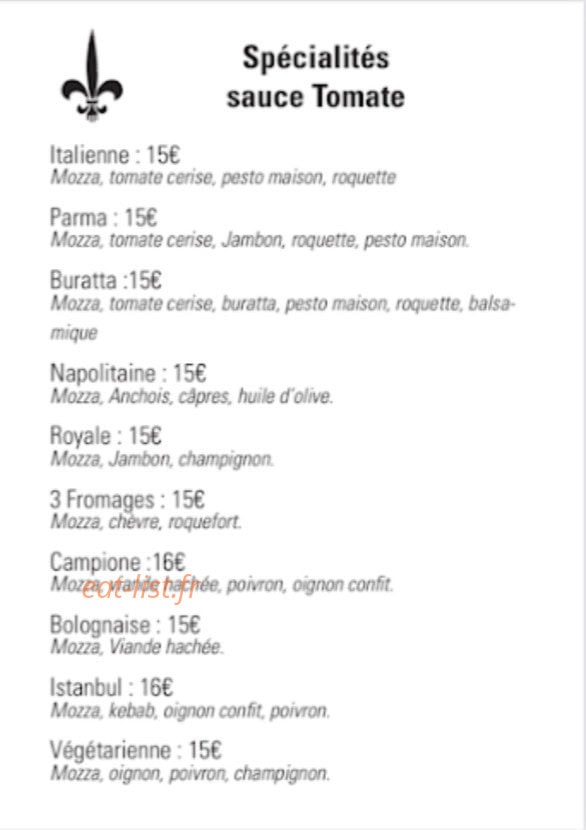 Les Gourmands — carte page 3