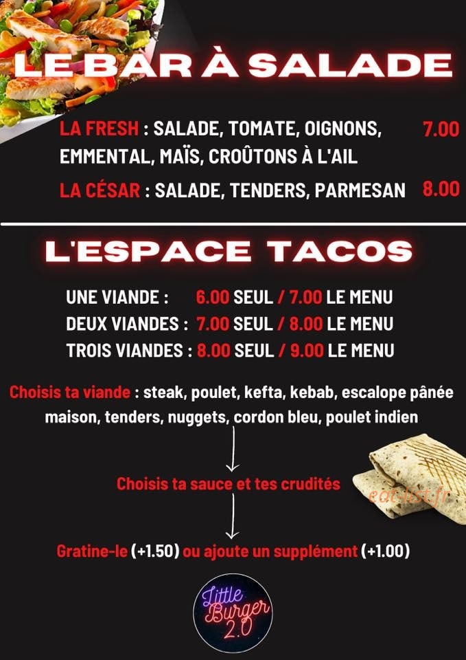 Little Burger 2.0 — carte page 3