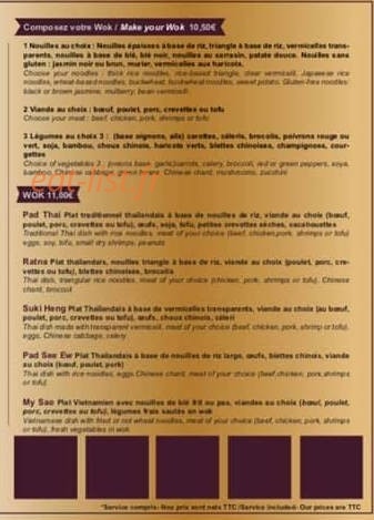 Ô Pat’Thai — carte page 2