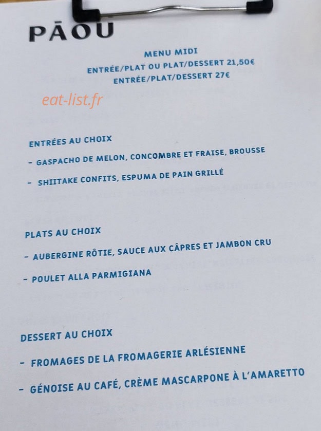 Páou — carte page 1