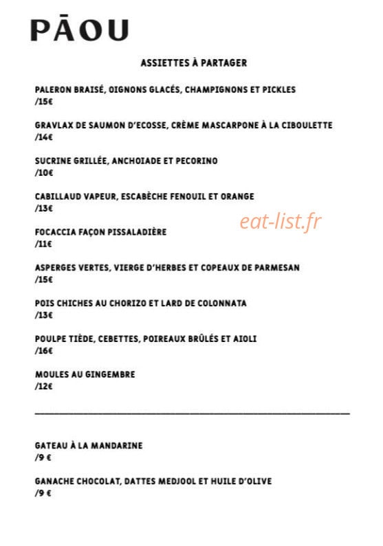Páou — carte page 2